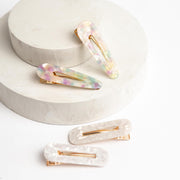 Only Curls Crocodile Hair Clips (4-Pack) - Pastel