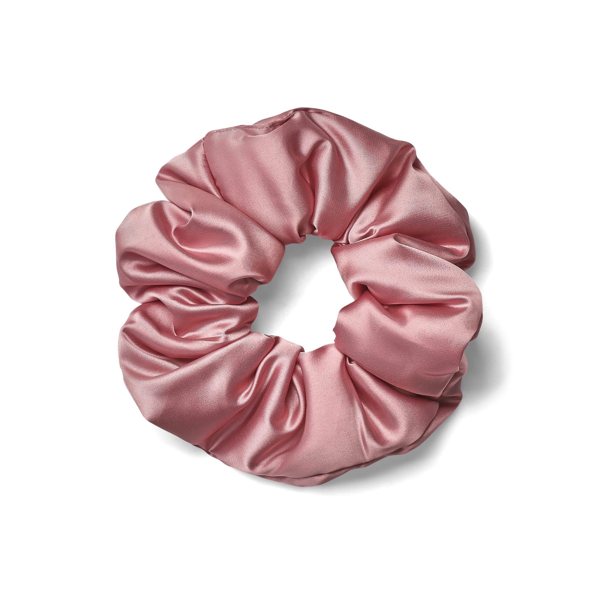 Only Curls Satin Pillow Scrunchies - Slate Grey and Dusty Pink Twin Pack - Only Curls
