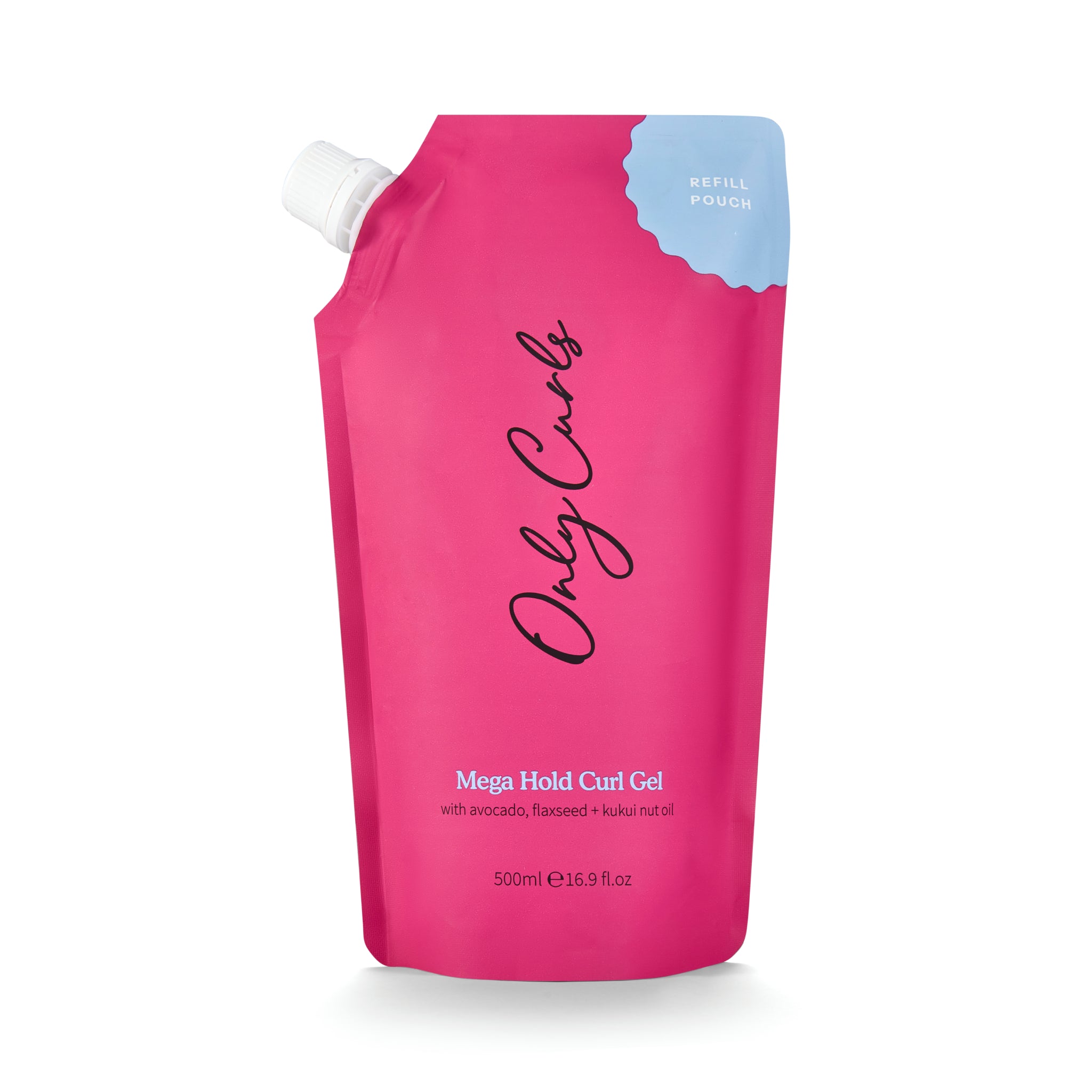 Only Curls Mega Hold Curl Gel 500ml - Refill Pouch - Only Curls