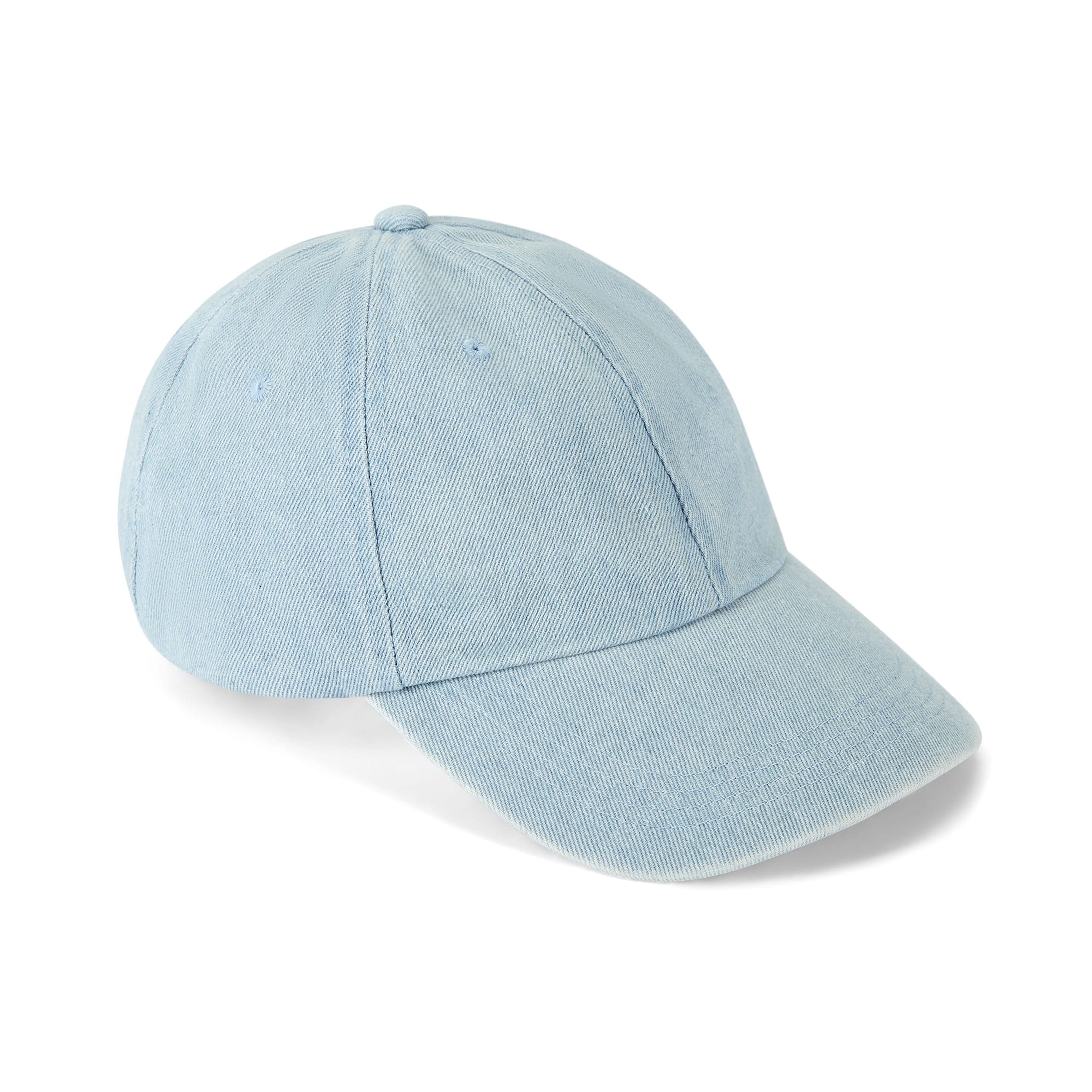 Only Curls Satin Lined Baseball Hat - Denim Blue - Only Curls