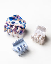 Only Curls Claw Clips - Blue Speckle