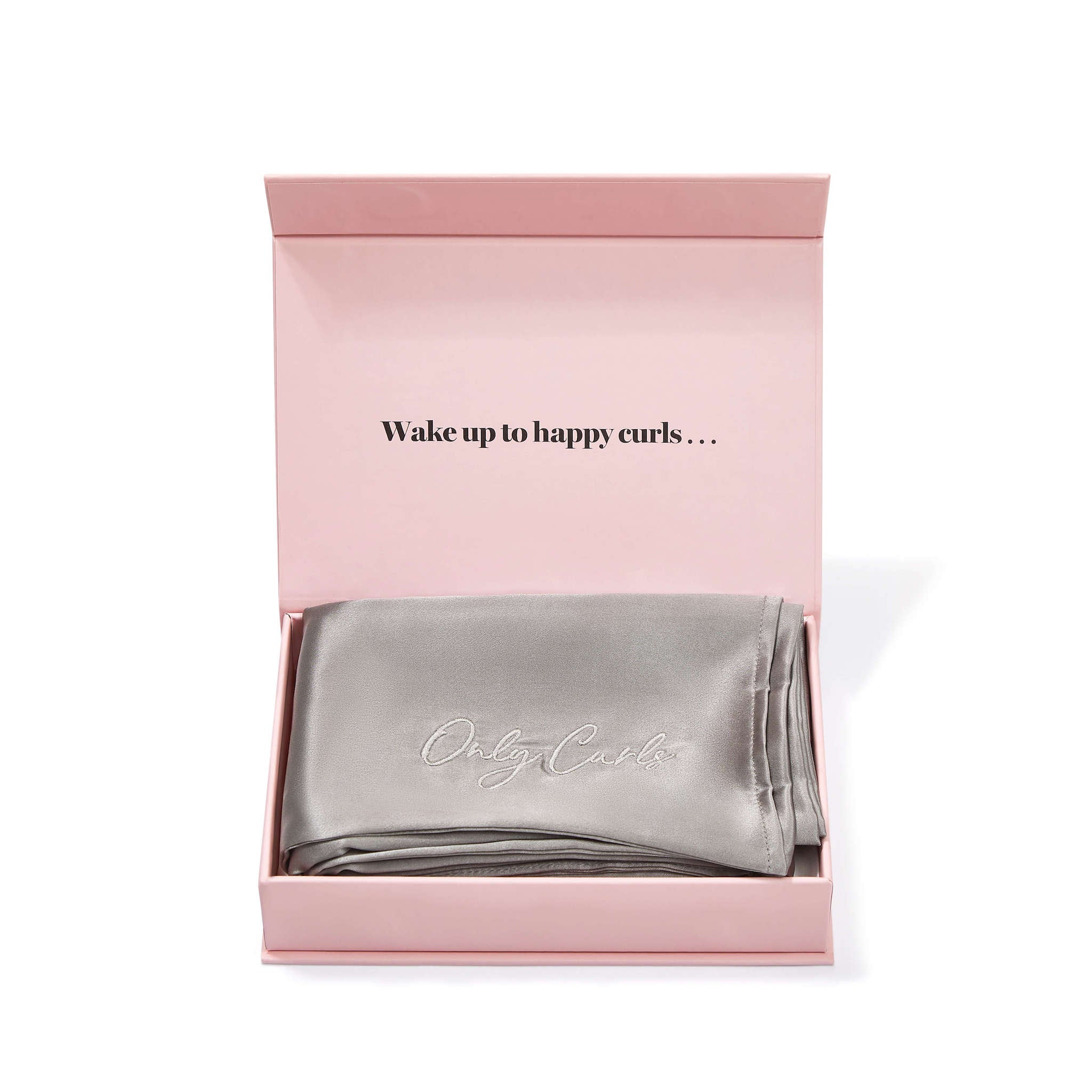 Only Curls Silk Pillowcase - Grey - Only Curls