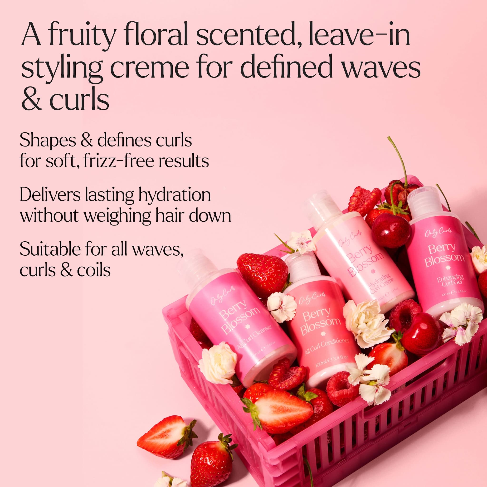Only Curls Berry Blossom Hydrating Curl Creme - Only Curls