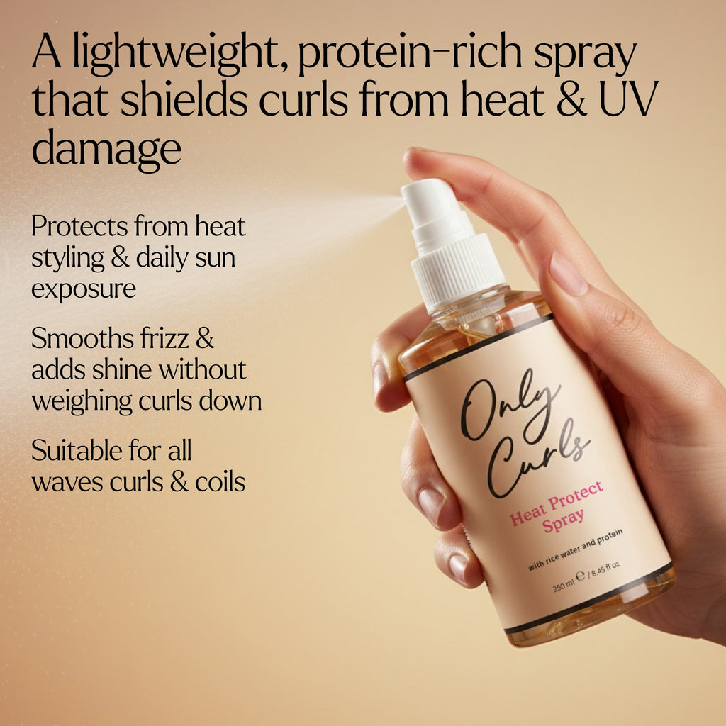 Only Curls Heat Protect Spray - Only Curls