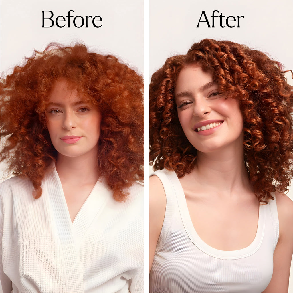 curly girl before and after 
