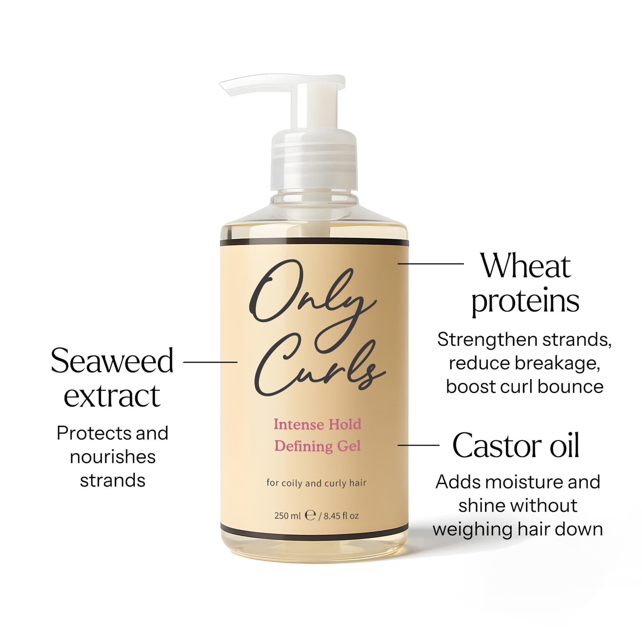 Only Curls Intense Hold Defining Gel - Only Curls