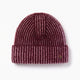 Only Curls Burgundy Stripe Satin-Lined Beanie