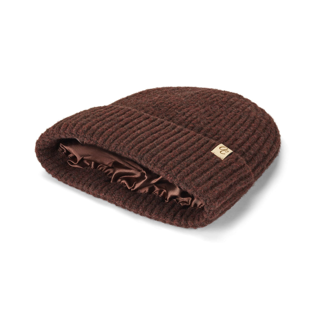 Only Curls Satin Lined Beanie - Ella in Burgundy