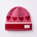 Little Curls Pretty Hearts Satin-Lined Beanie & Glove Set - Only Curls