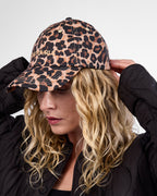 Satin Lined Baseball Hat (full cap) - Leopard Only Curls
