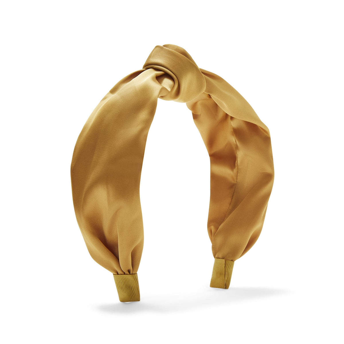 Only Curls Satin Knot Headband - Gold - Only Curls