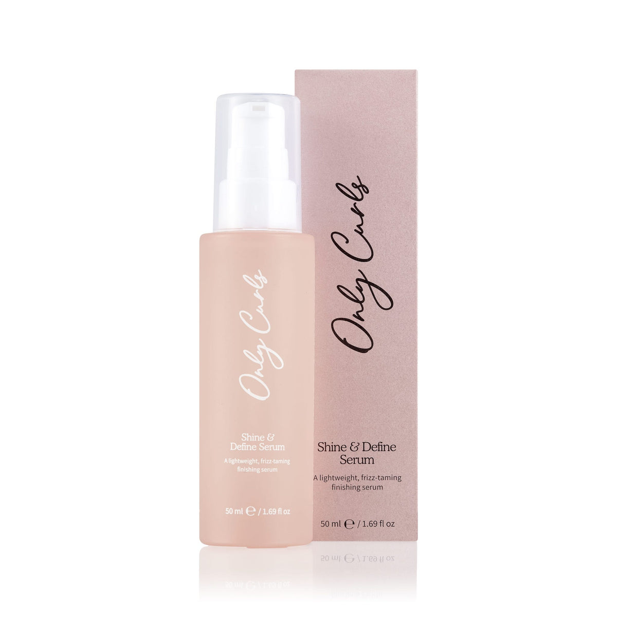 Only Curls Shine & Define Anti Frizz Serum for Curly Hair - pack shot with box