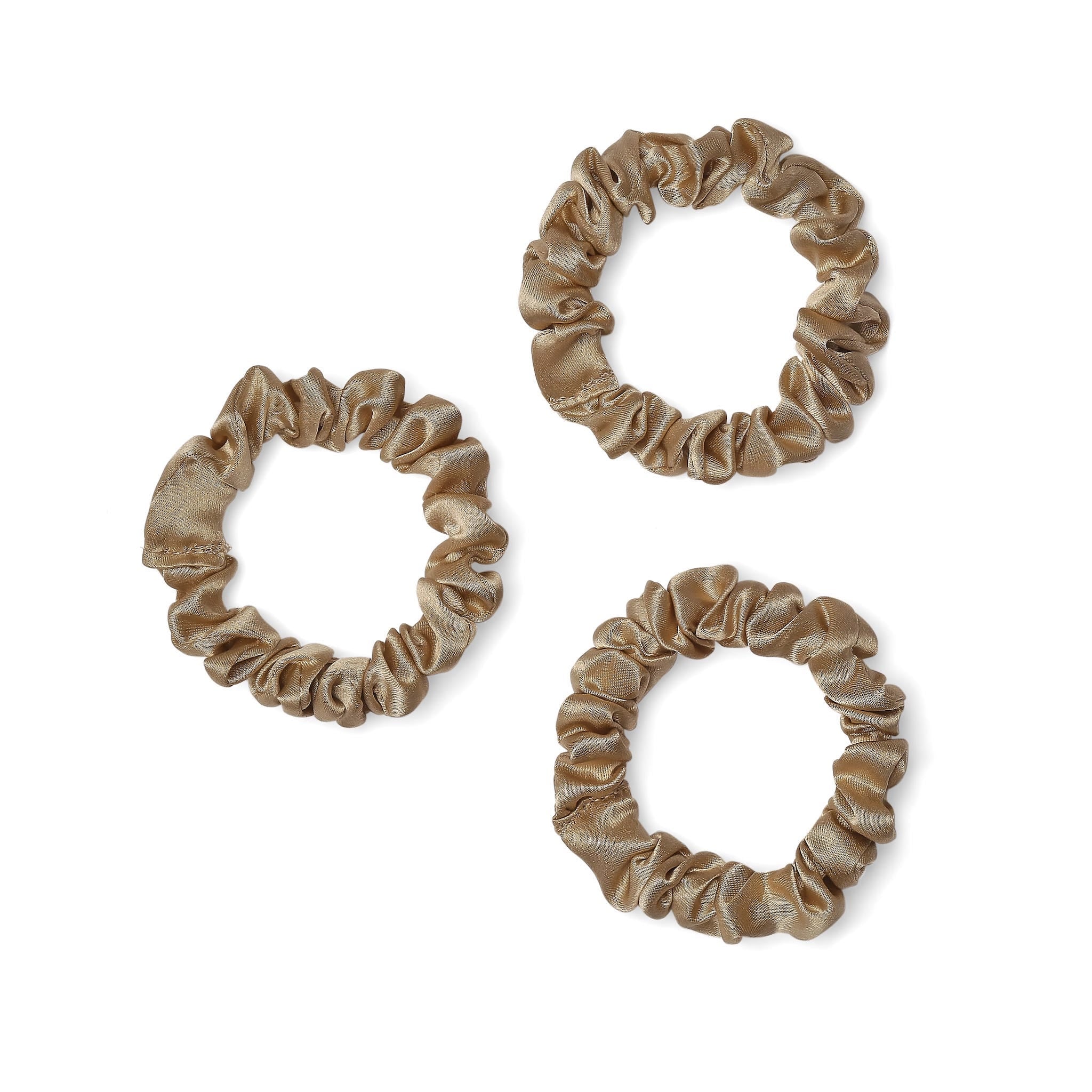 Only Curls Silk Scrunchies (Mini) - Blonde - Only Curls