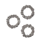 Only Curls Silk Scrunchies (Mini) - Silver - Only Curls