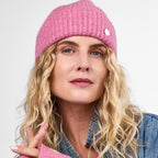 Only Curls Dusty Pink Super Soft Satin-Lined Beanie & Glove Set - Only Curls
