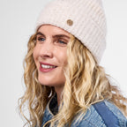 Only Curls Ivory Super Soft Satin-Lined Beanie & Glove Set - Only Curls