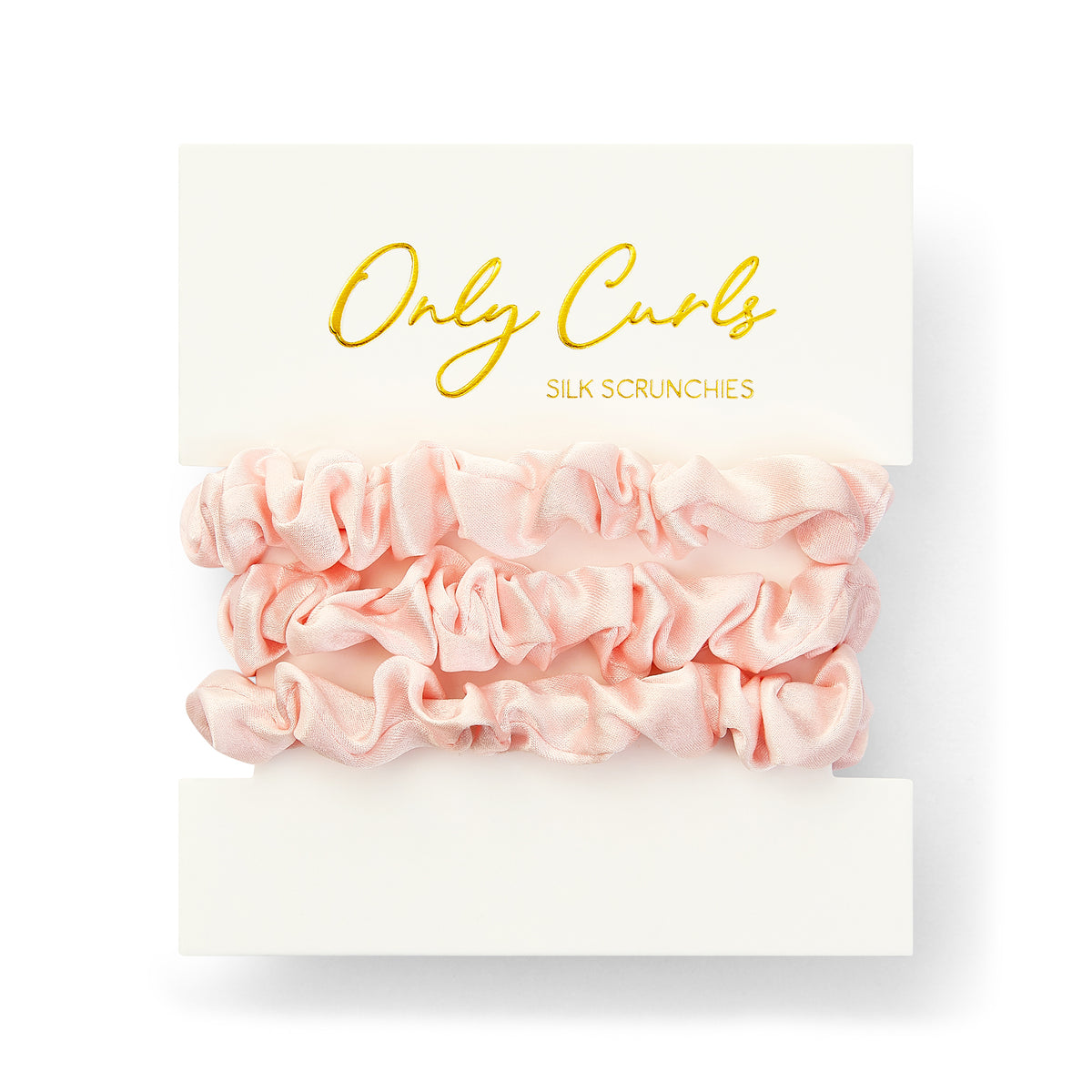 Only Curls Silk Scrunchies Pink - Mini - Only Curls