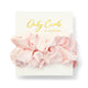 Only Curls Silk Scrunchies Pink