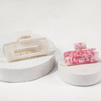 Only Curls Rectangle Claw Clips - Pink - Only Curls