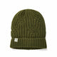 Only Curls Satin Lined Knitted Beanie Hat - Olive