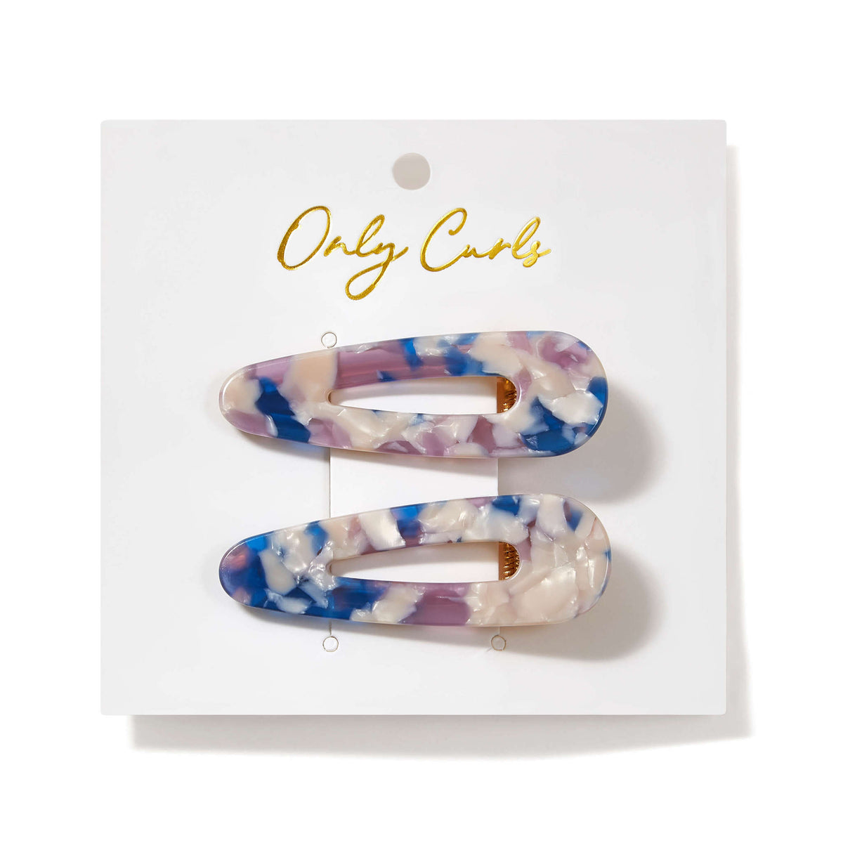 Only Curls Blue Confetti Crocodile Hair Clips - Only Curls