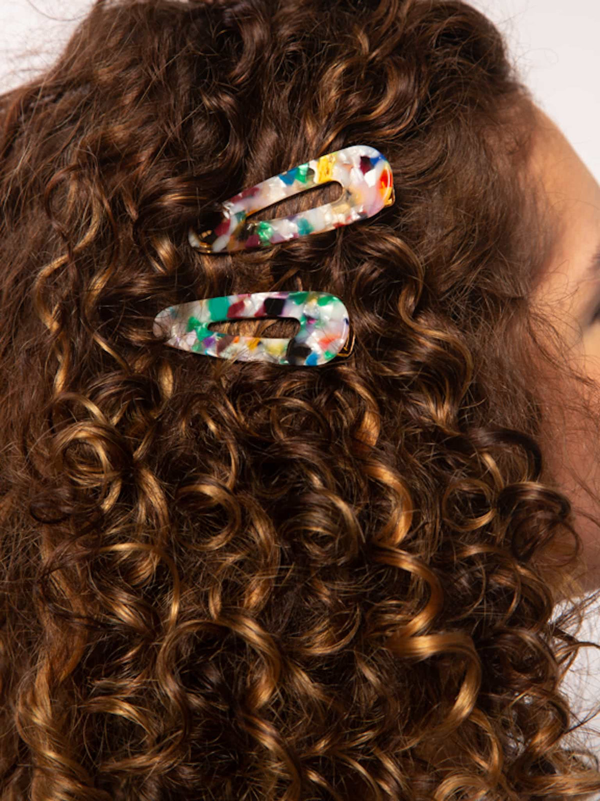 Only Curls Colour Confetti Crocodile Hair Clips - Only Curls