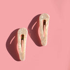 Only Curls Pink Shimmer Snap Hair Clips - Only Curls