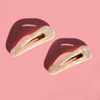 Only Curls Pink Shimmer Snap Hair Clips - Only Curls