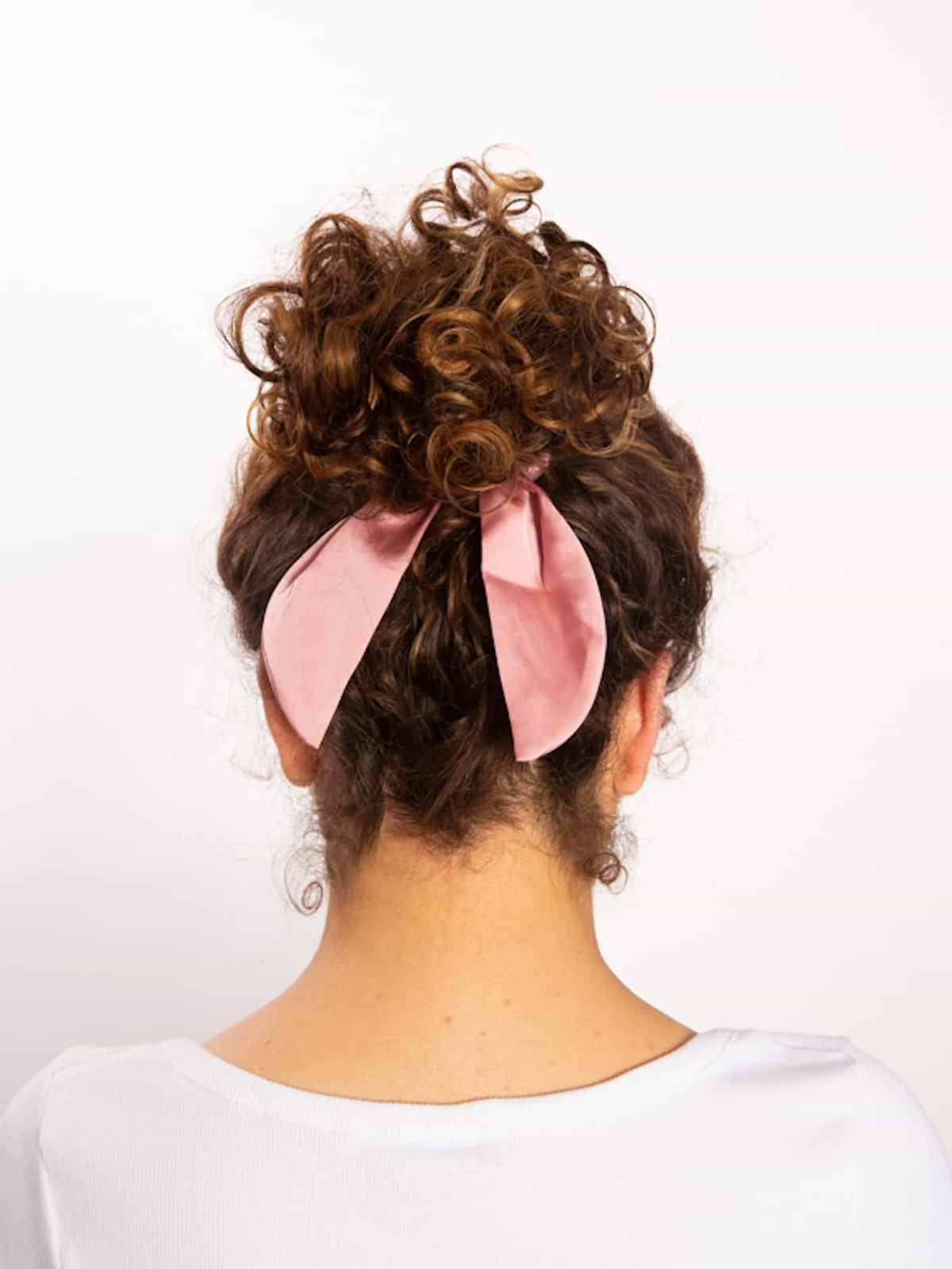 Only Curls Satin Scarf Scrunchie - Dusty Pink - Only Curls