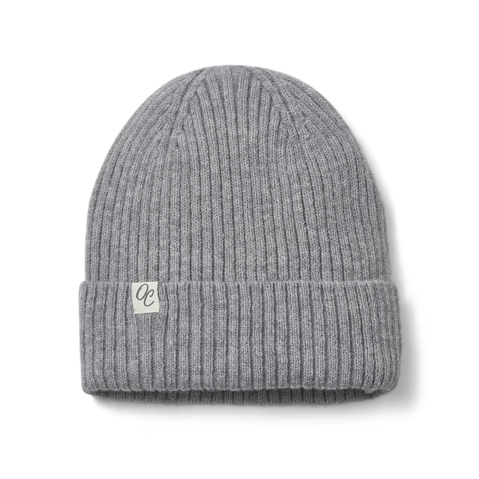 Only Curls Satin Lined Spring Beanie Hat - Grey - Only Curls