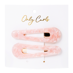 Only Curls Pink Shimmer Snap Hair Clips - Only Curls