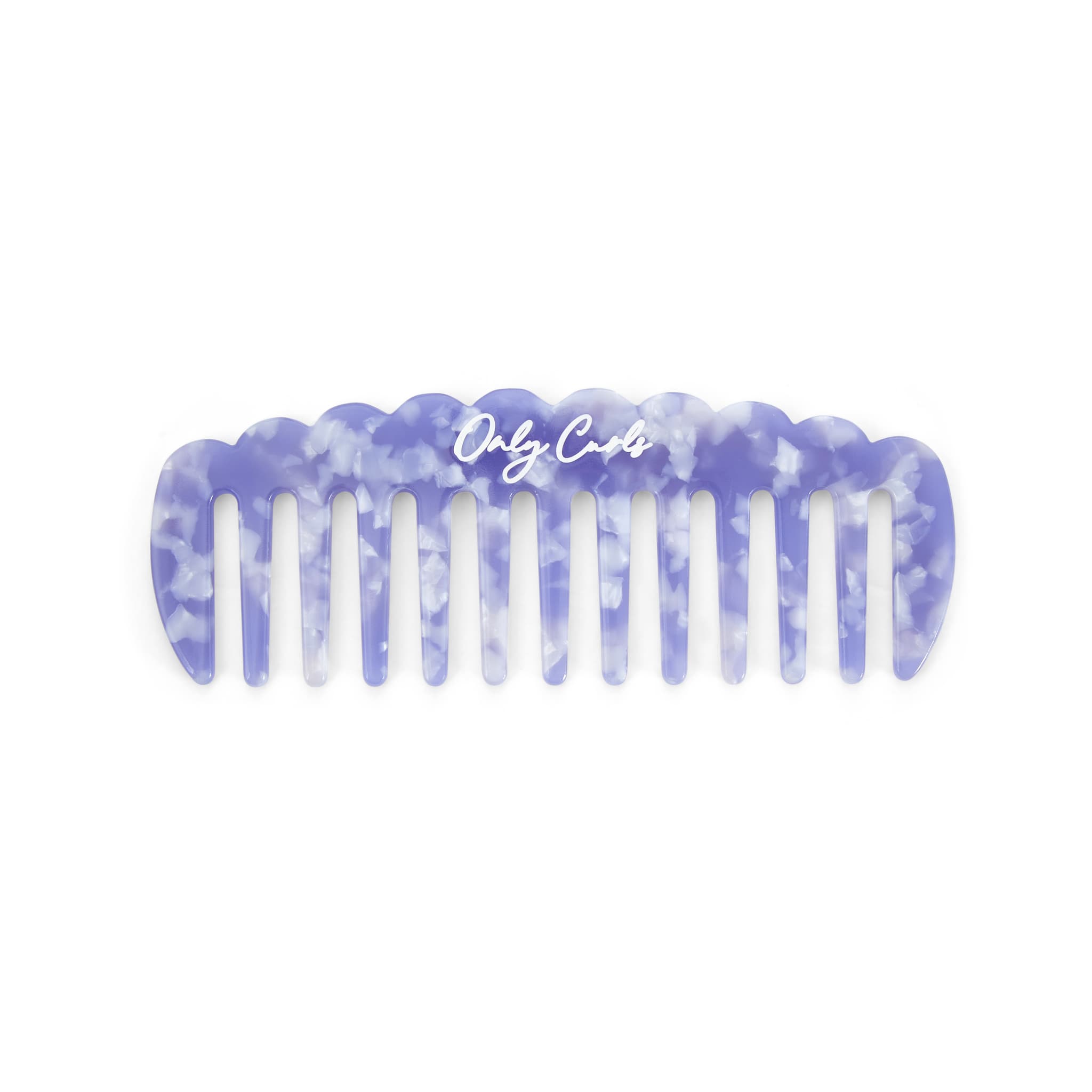 Only Curls Lilac Scallop Comb - Only Curls