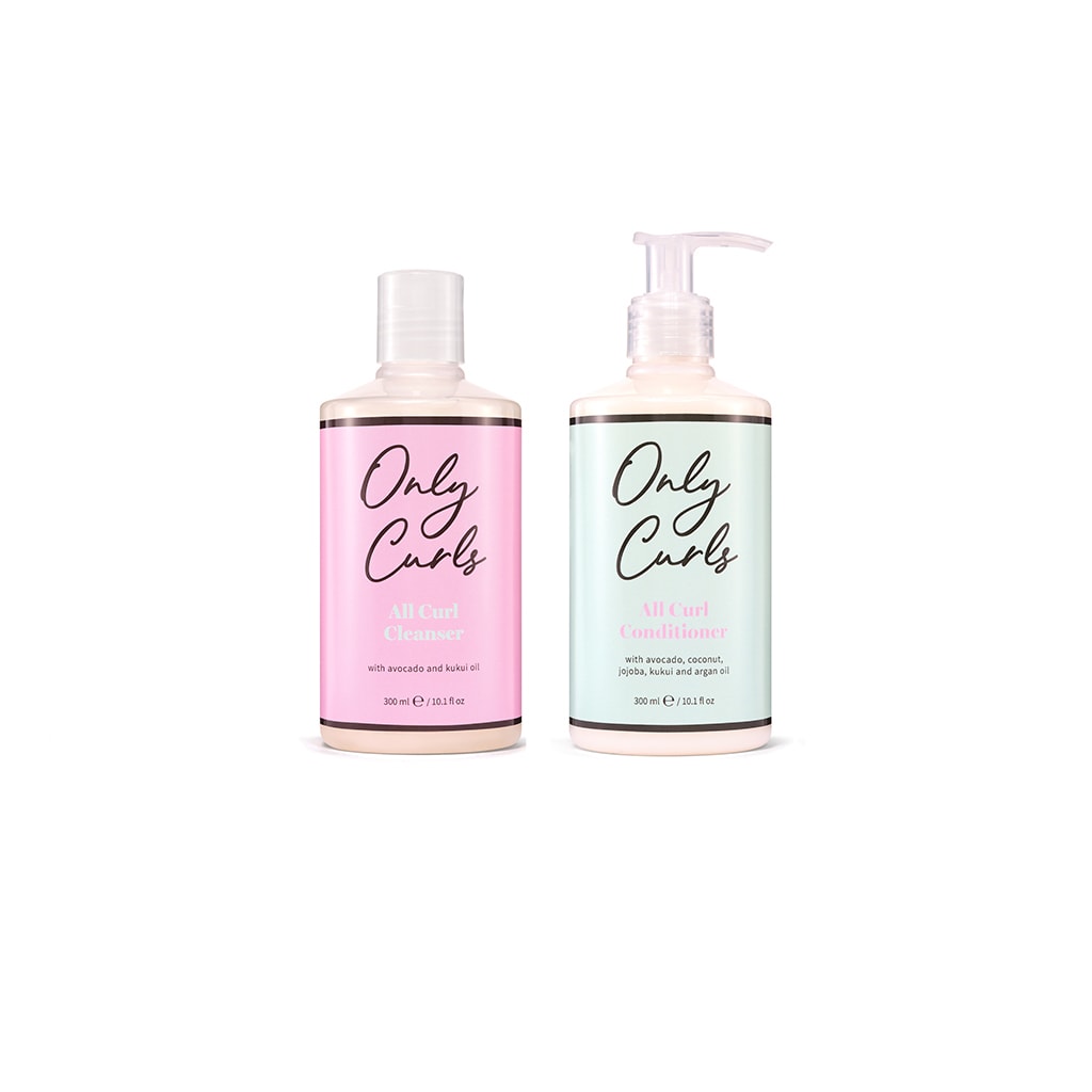 Only Curls Cleansing Bundle - combo set containing Cleanser and Conditioner