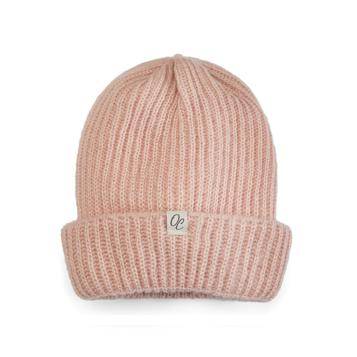 Only Curls Satin Lined Knitted Pink Beanie Hat