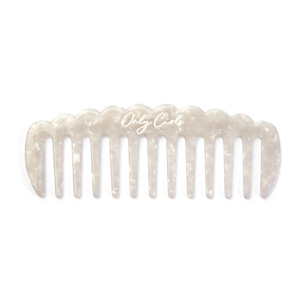 Only Curls White Shimmer Comb