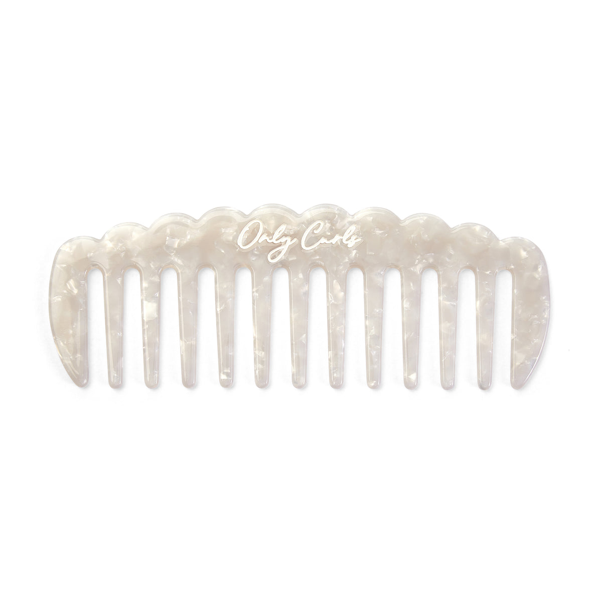 Only Curls White Shimmer Comb - Only Curls
